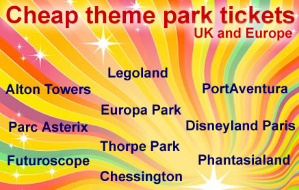 Theme park tickets for the UK and Europe